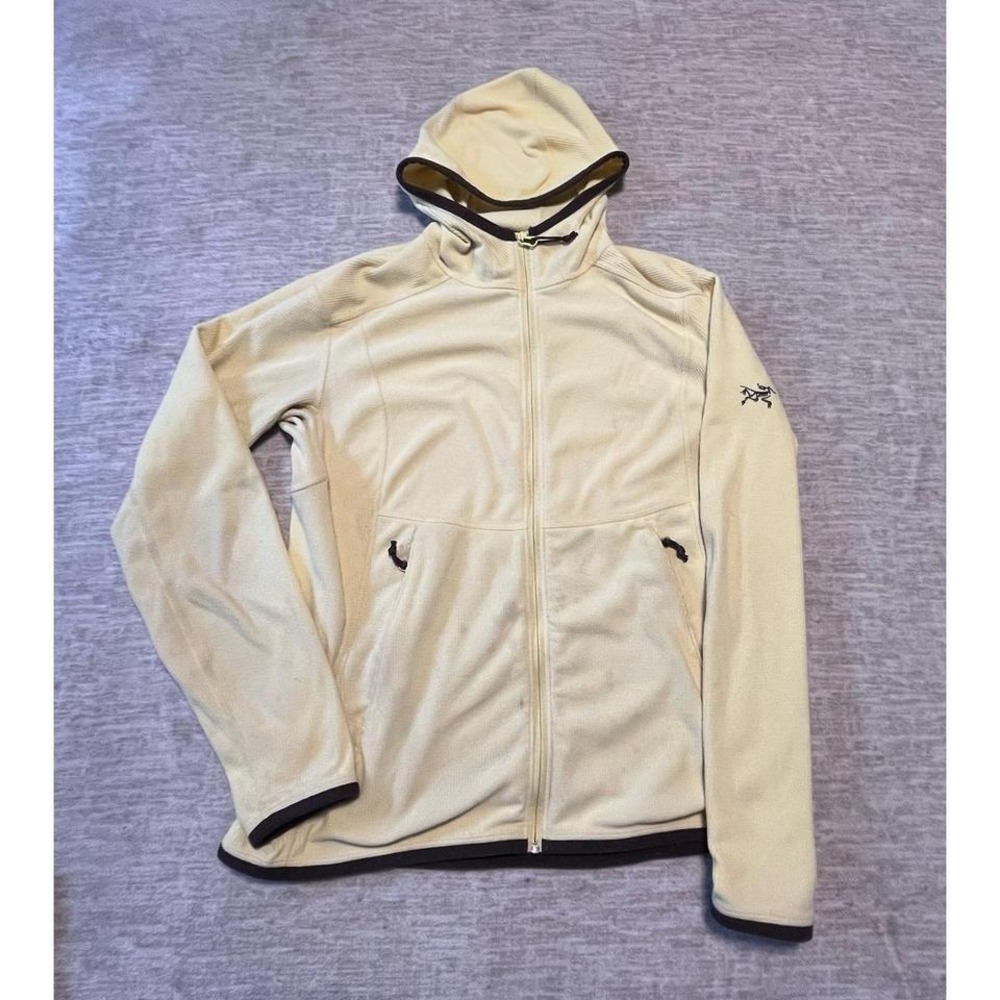 Arc'teryx Women's Polartec Fleece Hoodie Jacket Yellow Full Zip Size M